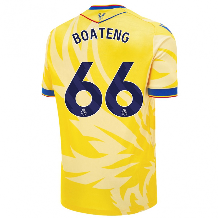 Niño Fútbol Camiseta David Boateng #66 Amarillo 2ª Equipación 2024/25