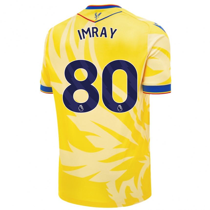 Niño Fútbol Camiseta Danny Imray #80 Amarillo 2ª Equipación 2024/25