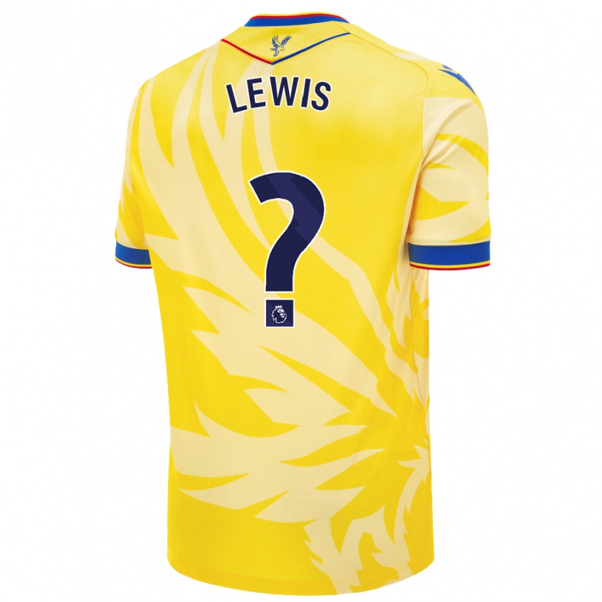 Niño Fútbol Camiseta Cameron Lewis Brown #0 Amarillo 2ª Equipación 2024/25