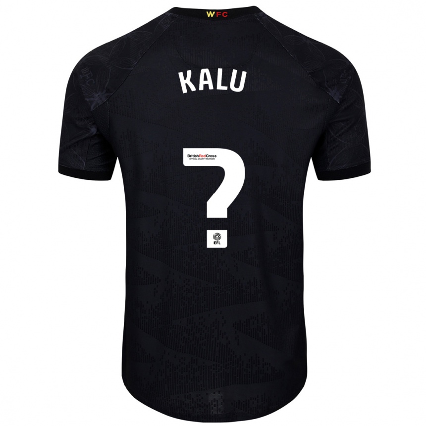 Niño Fútbol Camiseta Samuel Kalu #0 Negro Blanco 2ª Equipación 2024/25