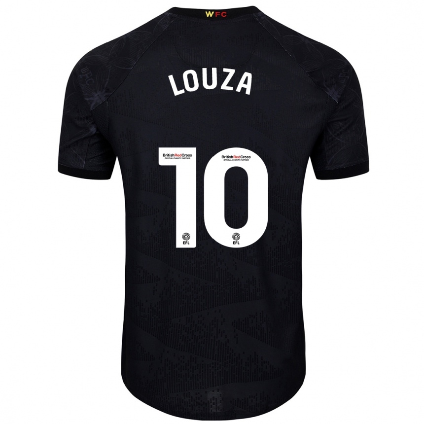 Niño Fútbol Camiseta Imrân Louza #10 Negro Blanco 2ª Equipación 2024/25