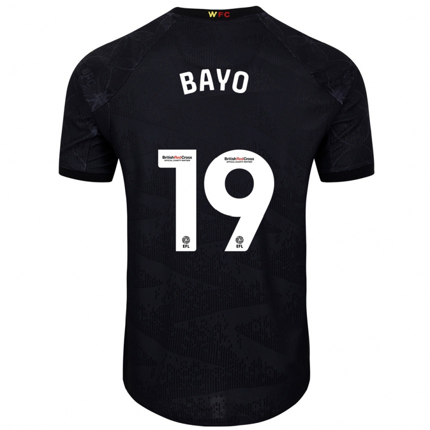 Niño Fútbol Camiseta Vakoun Bayo #19 Negro Blanco 2ª Equipación 2024/25