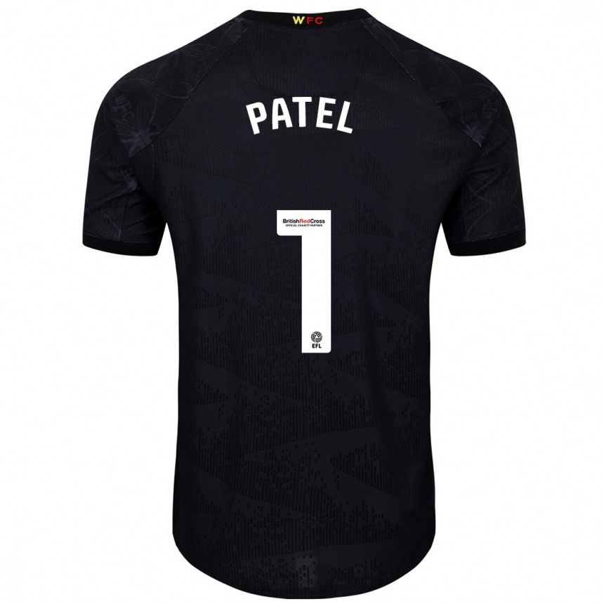 Niño Fútbol Camiseta Safia Middleton-Patel #1 Negro Blanco 2ª Equipación 2024/25