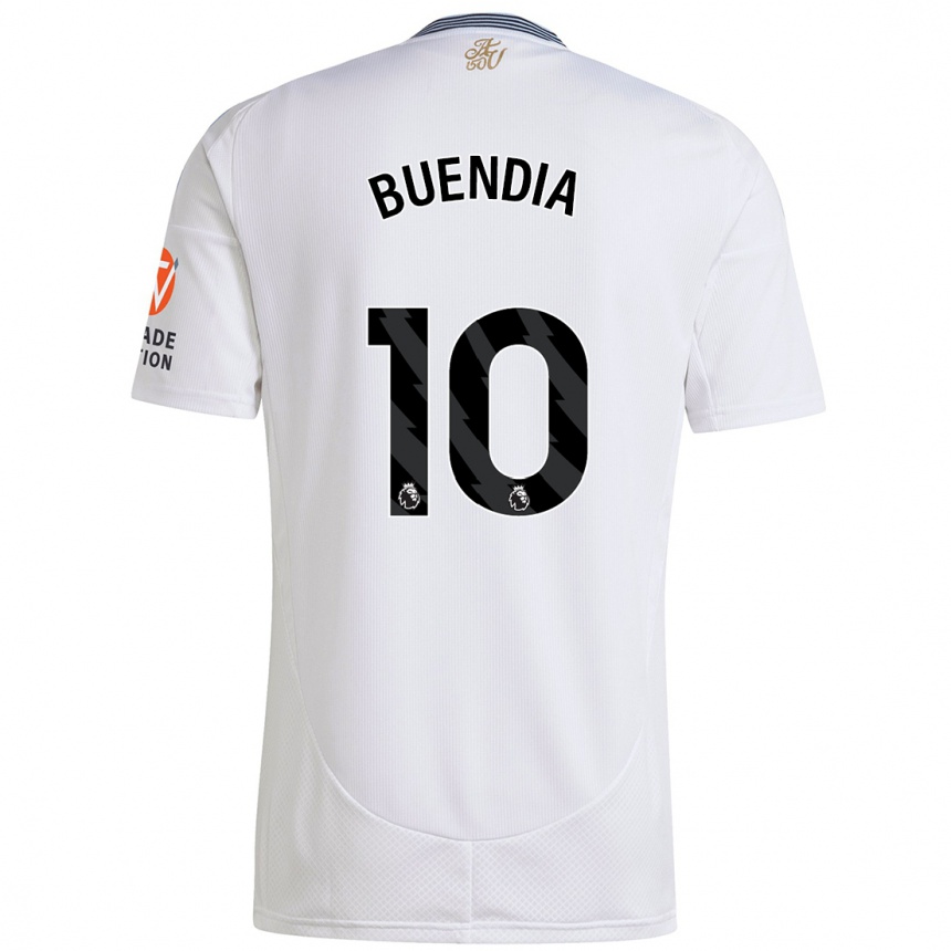 Niño Fútbol Camiseta Emiliano Buendía #10 Blanco 2ª Equipación 2024/25