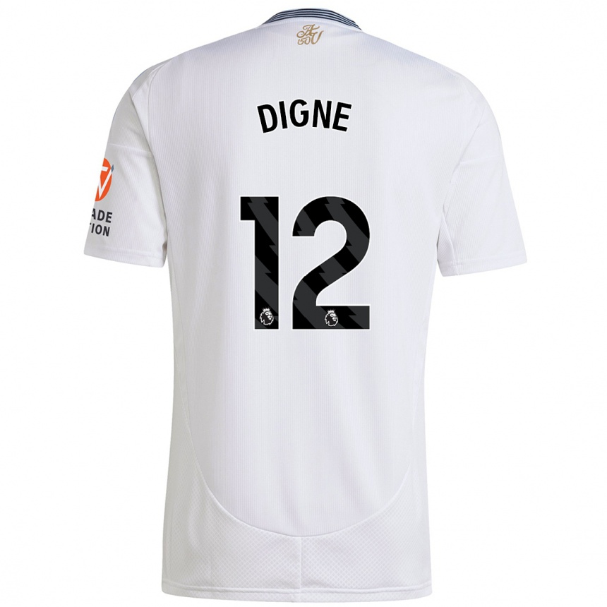 Niño Fútbol Camiseta Lucas Digne #12 Blanco 2ª Equipación 2024/25