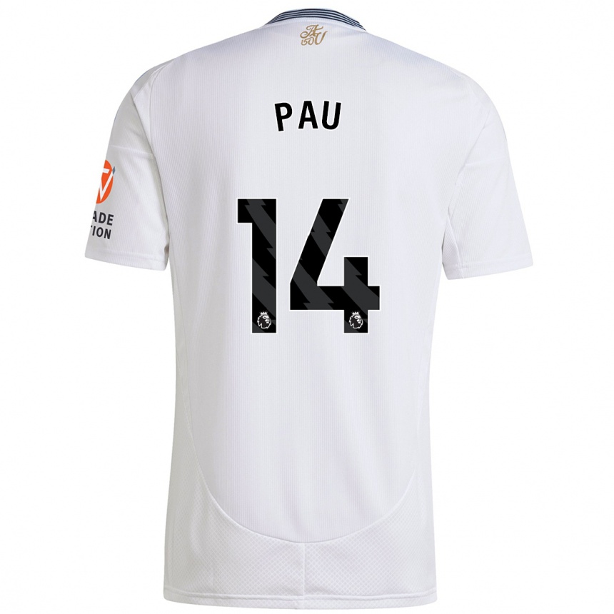 Niño Fútbol Camiseta Pau Torres #14 Blanco 2ª Equipación 2024/25