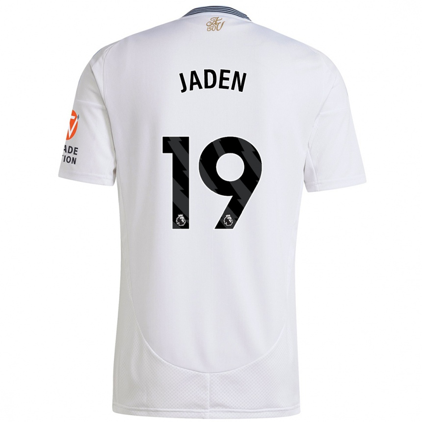 Niño Fútbol Camiseta Jaden Philogene #19 Blanco 2ª Equipación 2024/25