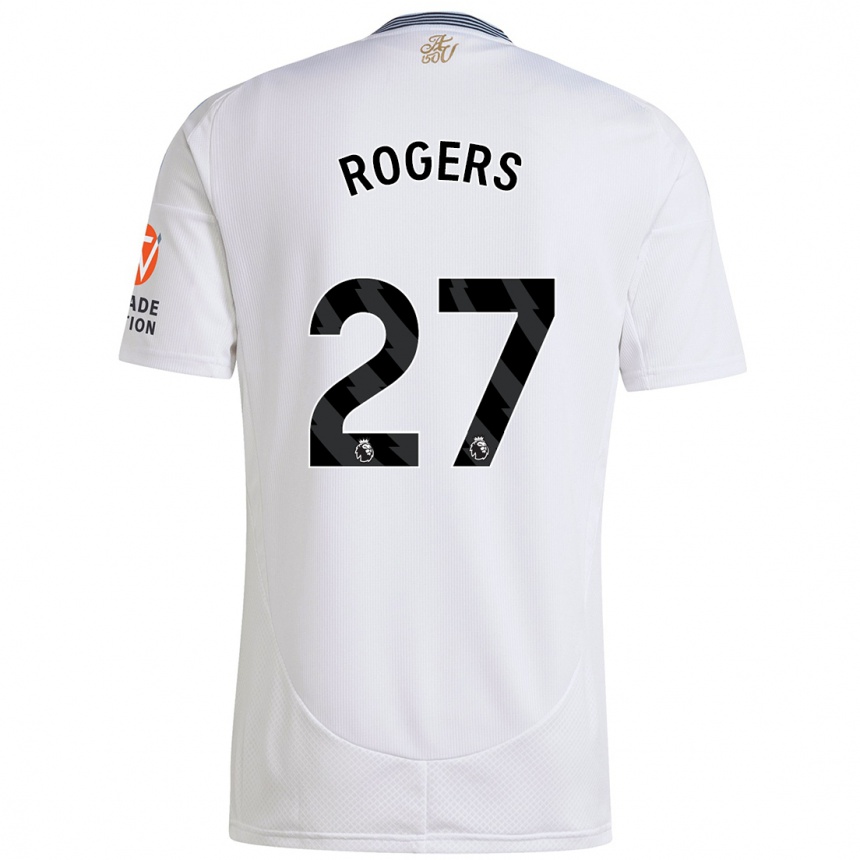 Niño Fútbol Camiseta Morgan Rogers #27 Blanco 2ª Equipación 2024/25