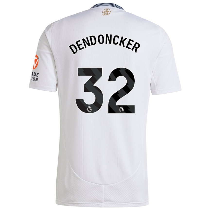 Niño Fútbol Camiseta Leander Dendoncker #32 Blanco 2ª Equipación 2024/25