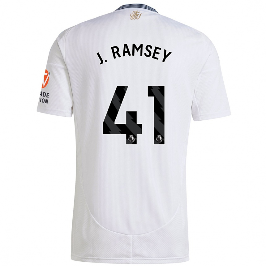 Niño Fútbol Camiseta Jacob Ramsey #41 Blanco 2ª Equipación 2024/25