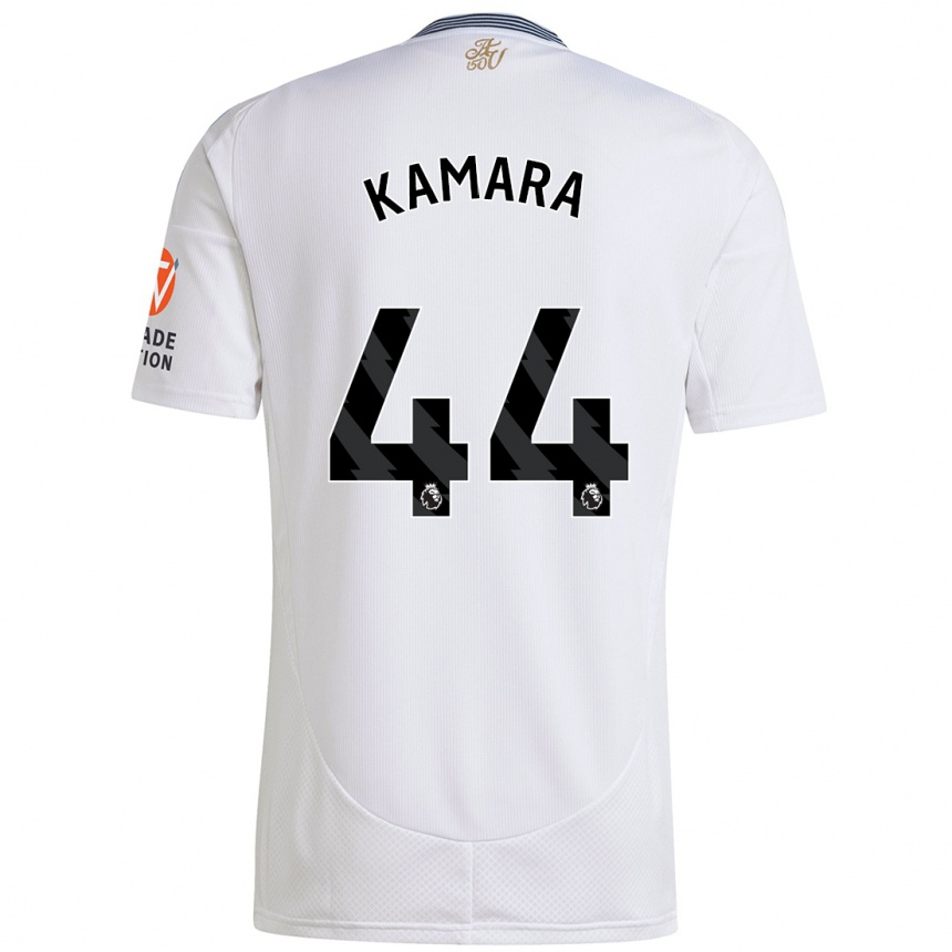 Niño Fútbol Camiseta Boubacar Kamara #44 Blanco 2ª Equipación 2024/25