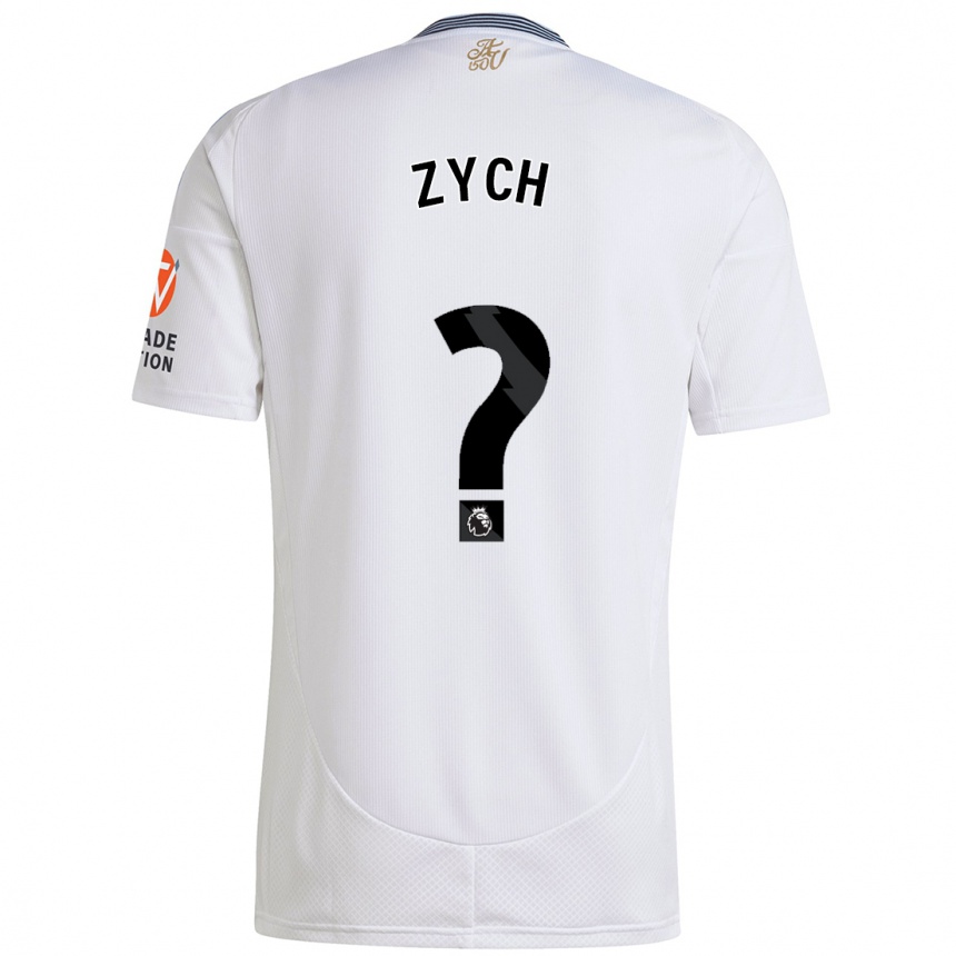 Niño Fútbol Camiseta Oliwier Zych #0 Blanco 2ª Equipación 2024/25