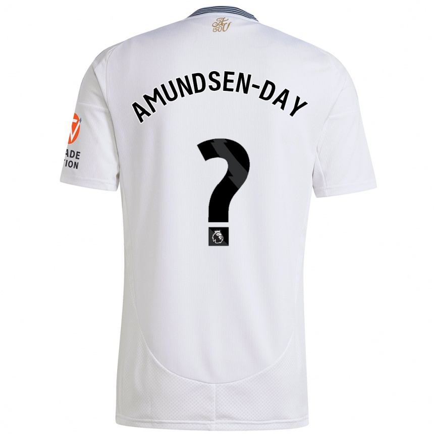 Niño Fútbol Camiseta Ethan Amundsen-Day #0 Blanco 2ª Equipación 2024/25