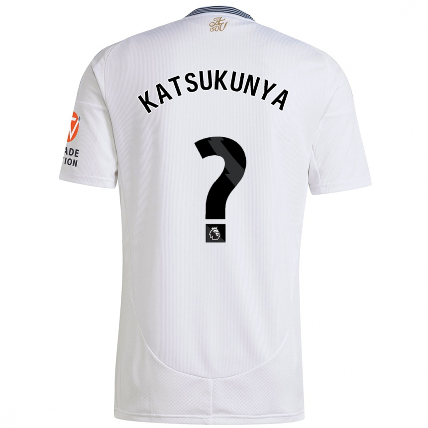 Niño Fútbol Camiseta Thierry Katsukunya #0 Blanco 2ª Equipación 2024/25