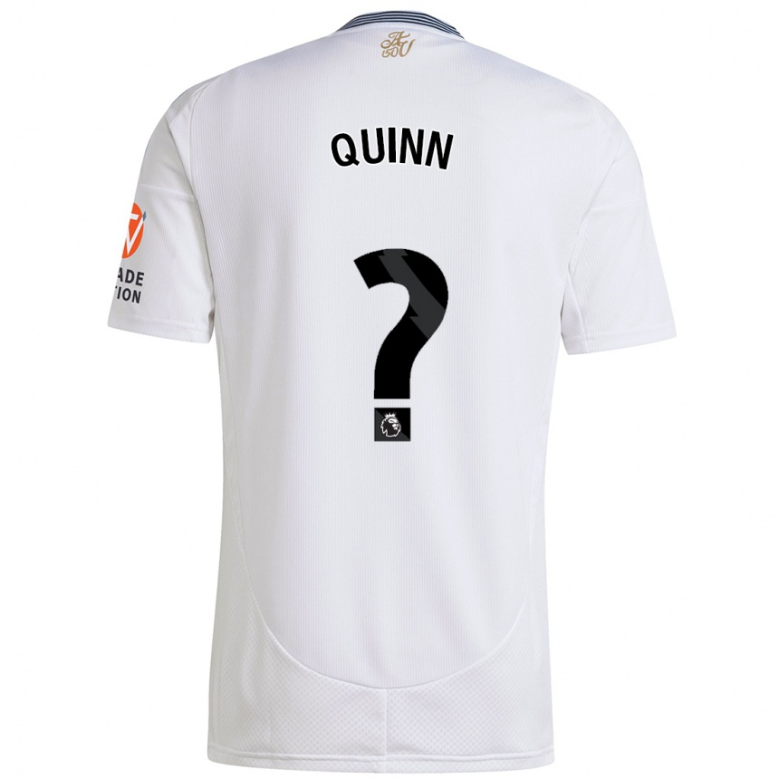 Niño Fútbol Camiseta Keilan Quinn #0 Blanco 2ª Equipación 2024/25