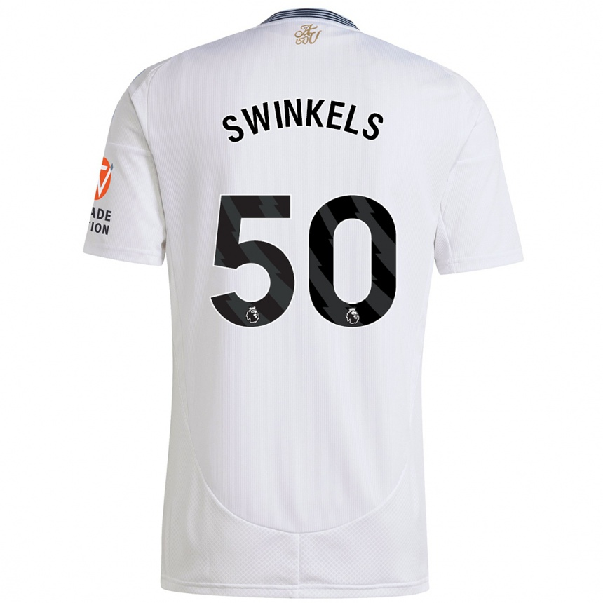 Niño Fútbol Camiseta Sil Swinkels #50 Blanco 2ª Equipación 2024/25