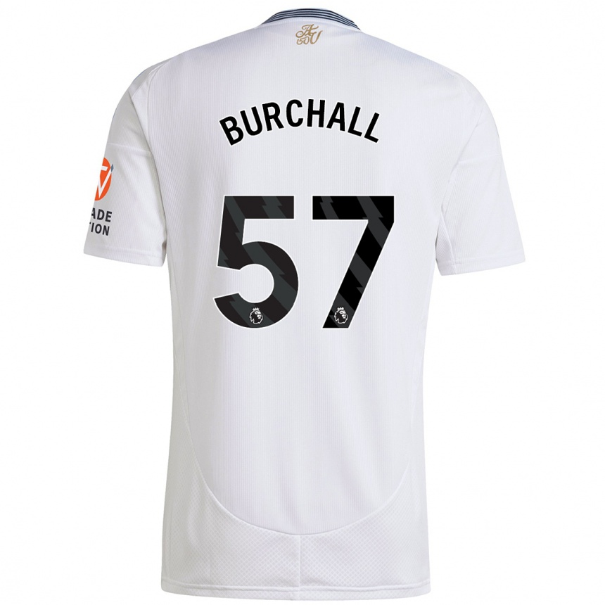 Niño Fútbol Camiseta Ajani Burchall #57 Blanco 2ª Equipación 2024/25