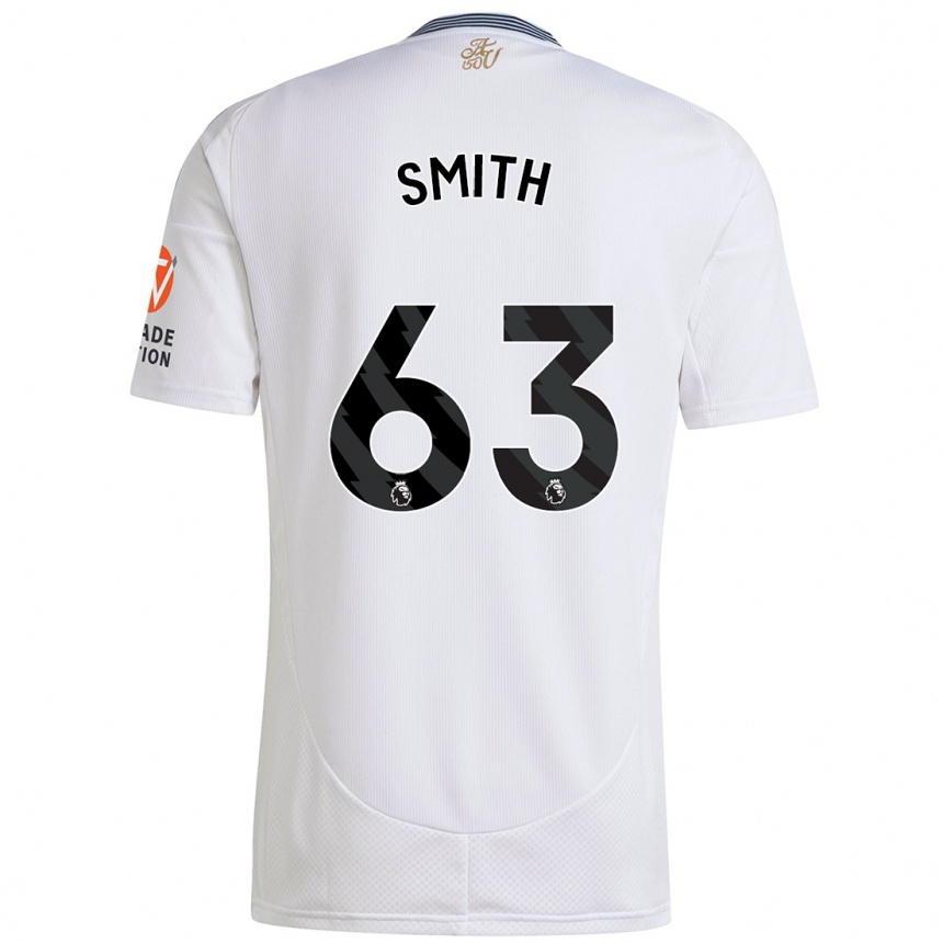 Niño Fútbol Camiseta Kerr Smith #63 Blanco 2ª Equipación 2024/25