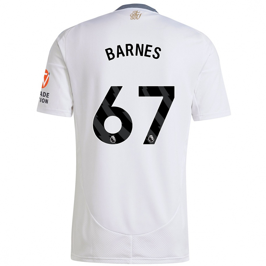 Niño Fútbol Camiseta Mikell Barnes #67 Blanco 2ª Equipación 2024/25