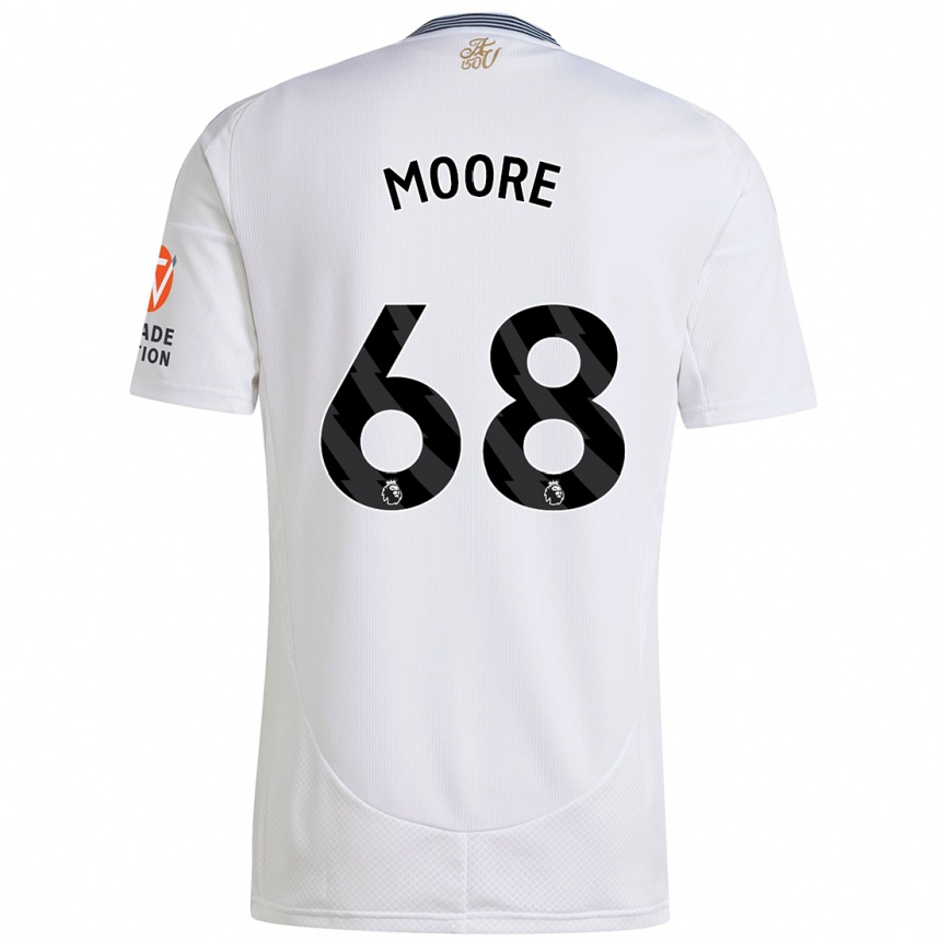 Niño Fútbol Camiseta Kobei Moore #68 Blanco 2ª Equipación 2024/25