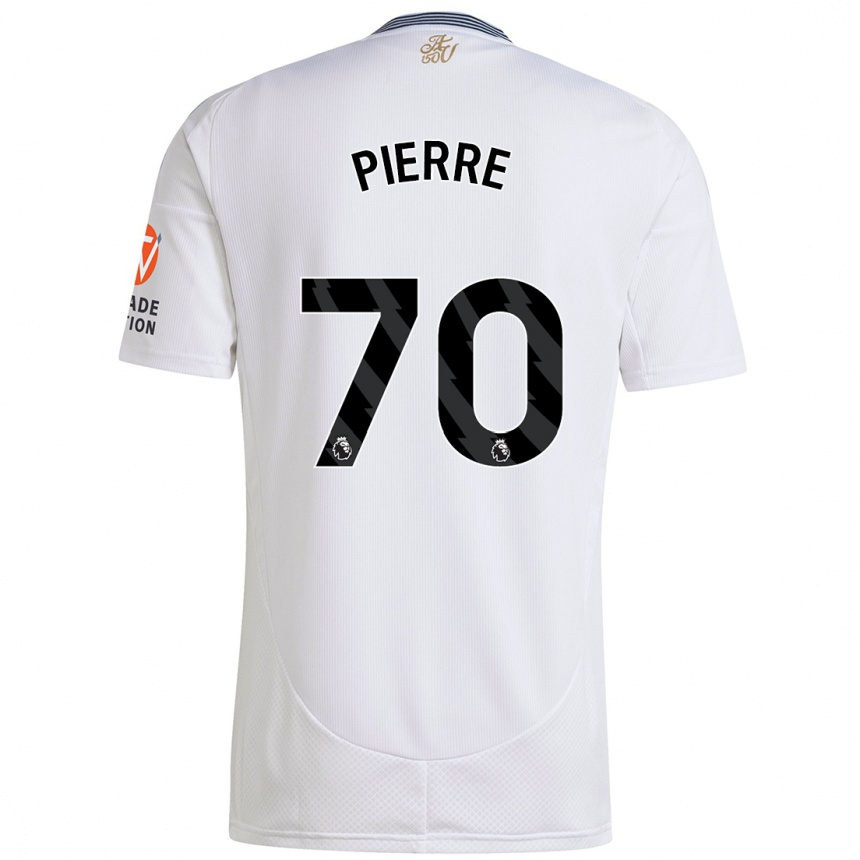 Niño Fútbol Camiseta Kyrie Pierre #70 Blanco 2ª Equipación 2024/25