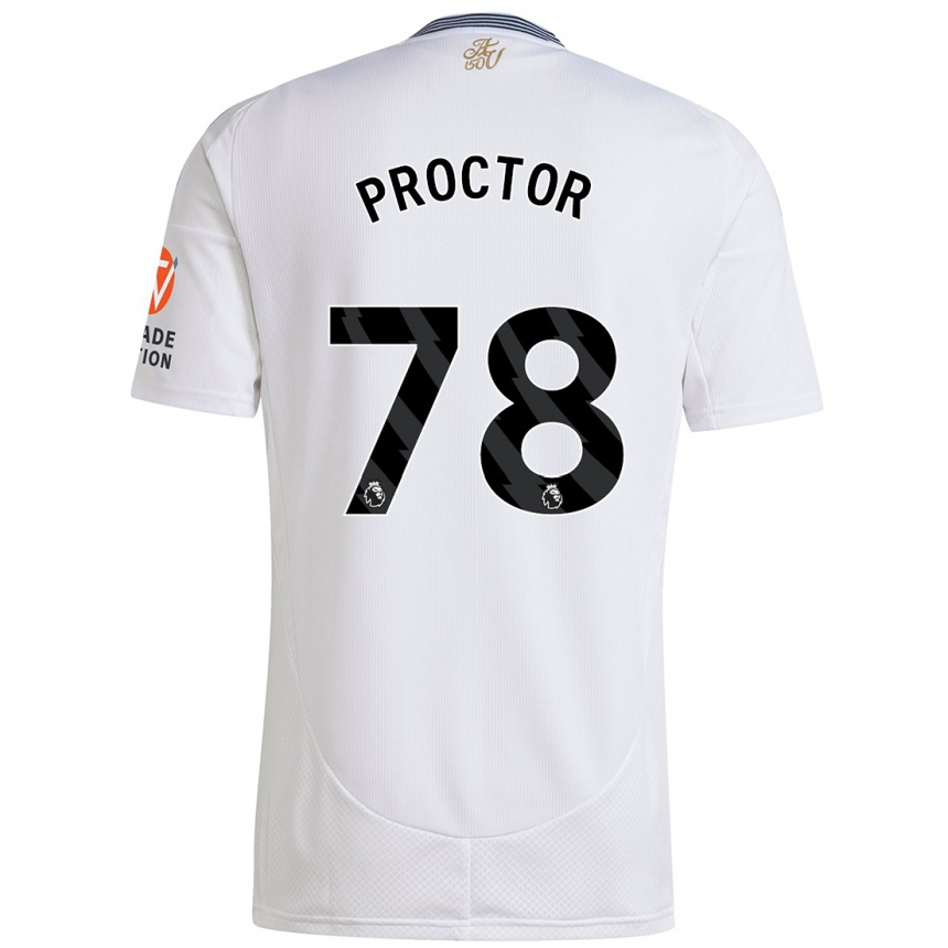 Niño Fútbol Camiseta Sam Proctor #78 Blanco 2ª Equipación 2024/25