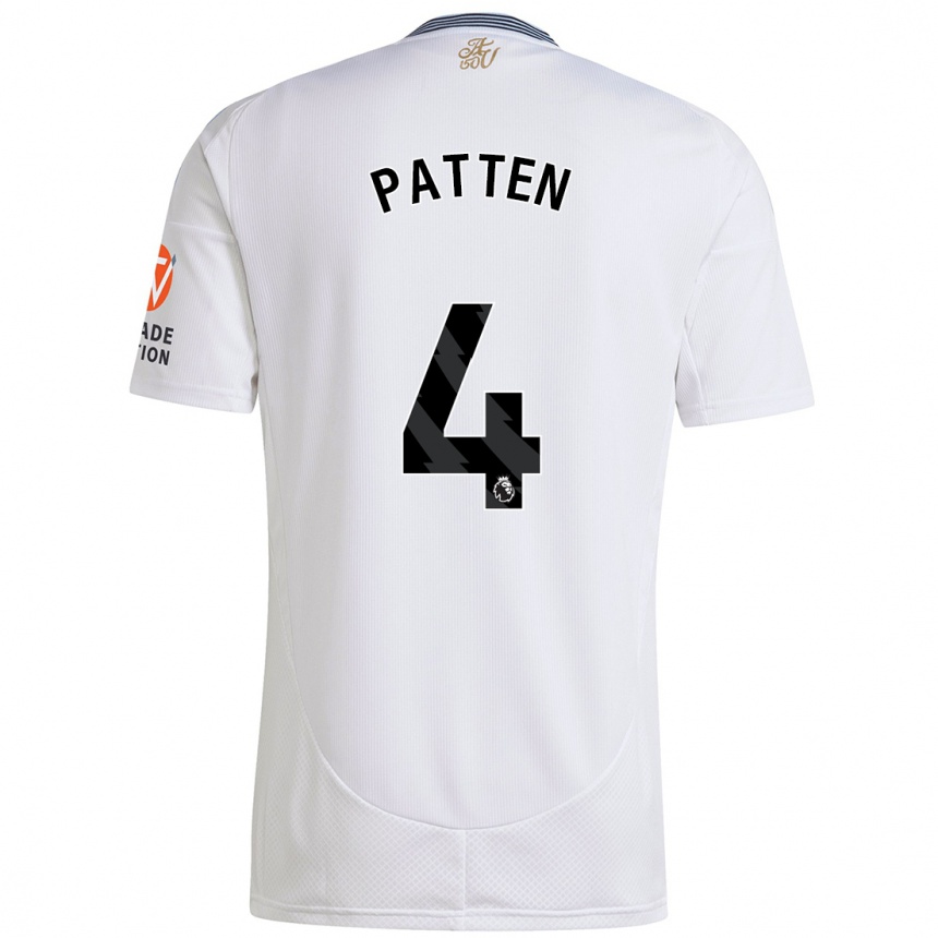 Niño Fútbol Camiseta Anna Patten #4 Blanco 2ª Equipación 2024/25