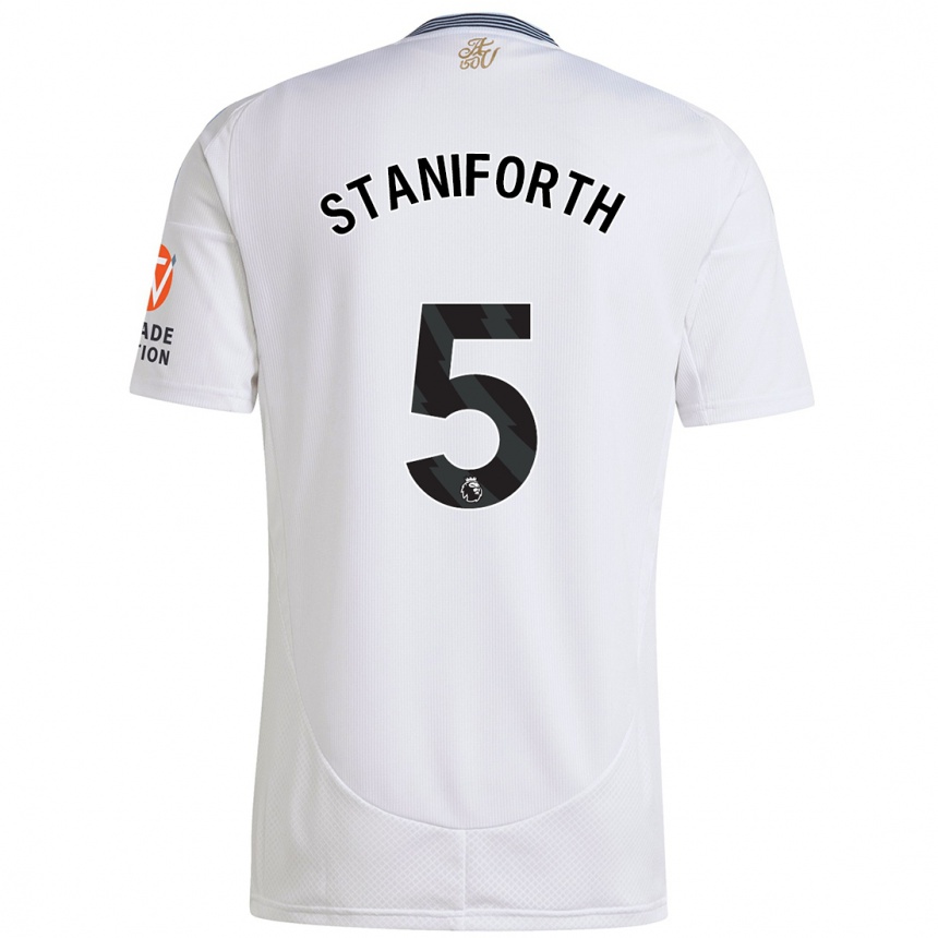 Niño Fútbol Camiseta Lucy Staniforth #5 Blanco 2ª Equipación 2024/25