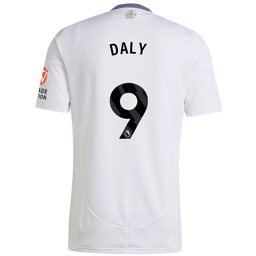 Niño Fútbol Camiseta Rachel Daly #9 Blanco 2ª Equipación 2024/25