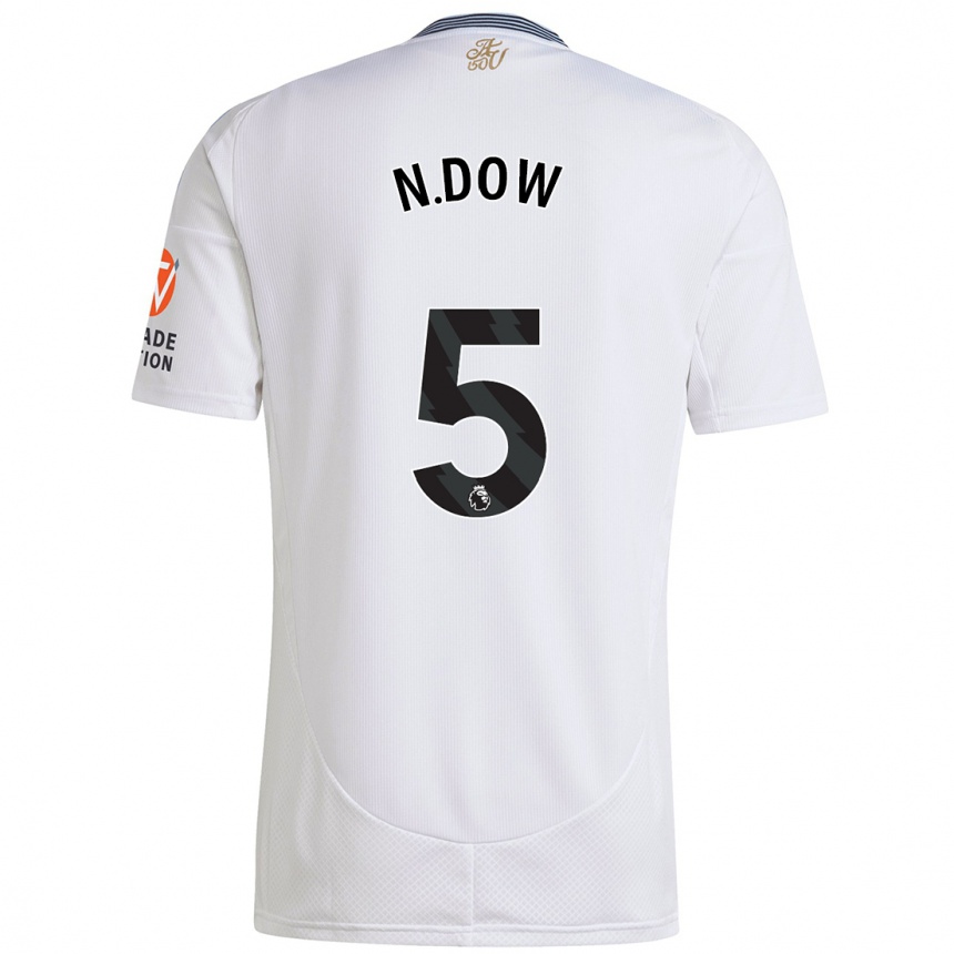 Niño Fútbol Camiseta Elisha N'dow #5 Blanco 2ª Equipación 2024/25