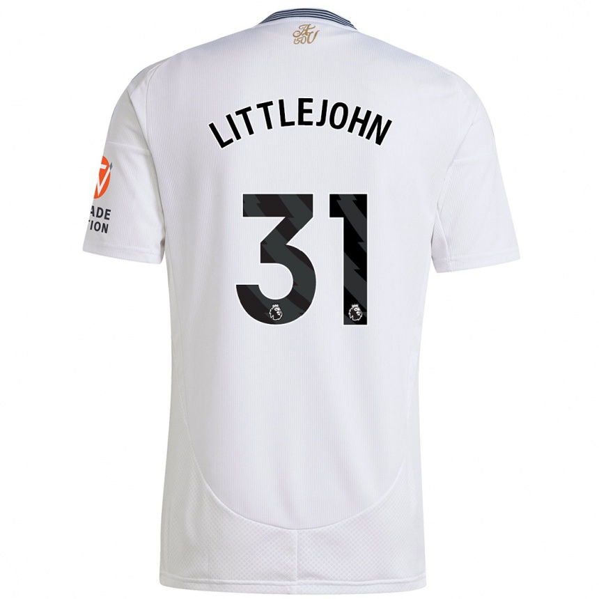 Niño Fútbol Camiseta Ruesha Littlejohn #31 Blanco 2ª Equipación 2024/25