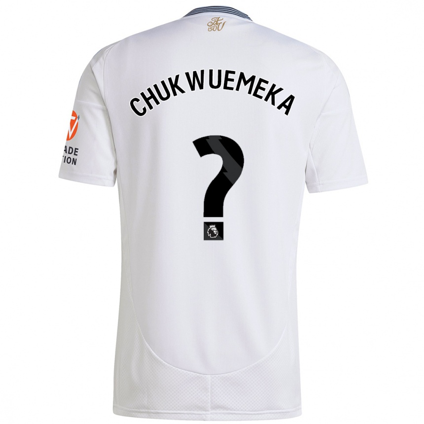 Niño Fútbol Camiseta Caleb Chukwuemeka #0 Blanco 2ª Equipación 2024/25