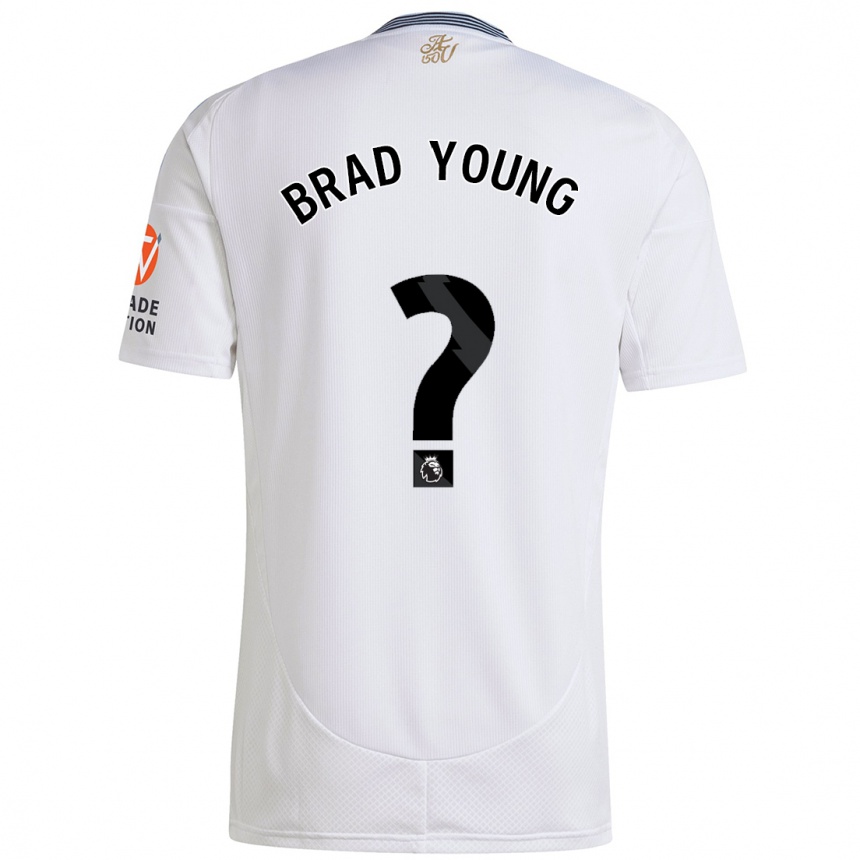 Niño Fútbol Camiseta Brad Young #0 Blanco 2ª Equipación 2024/25