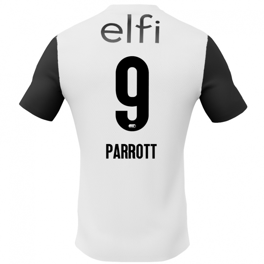 Niño Fútbol Camiseta Troy Parrott #9 Blanco Negro 2ª Equipación 2024/25