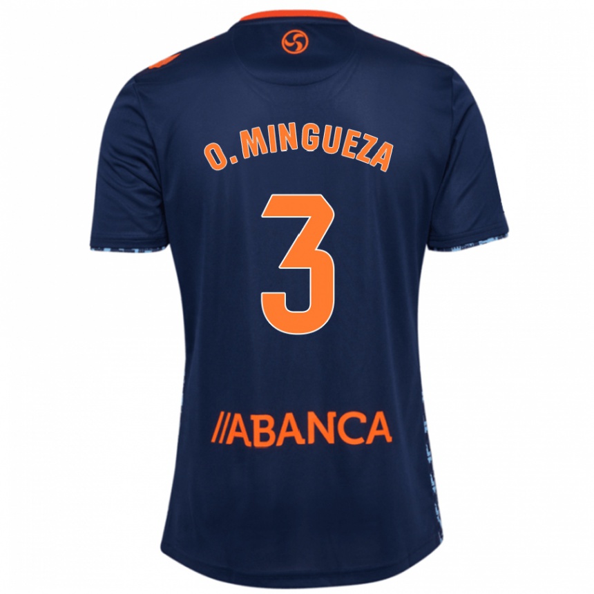 Niño Fútbol Camiseta Óscar Mingueza #3 Azul Marino 2ª Equipación 2024/25