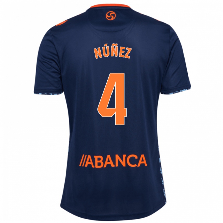 Niño Fútbol Camiseta Unai Núñez #4 Azul Marino 2ª Equipación 2024/25