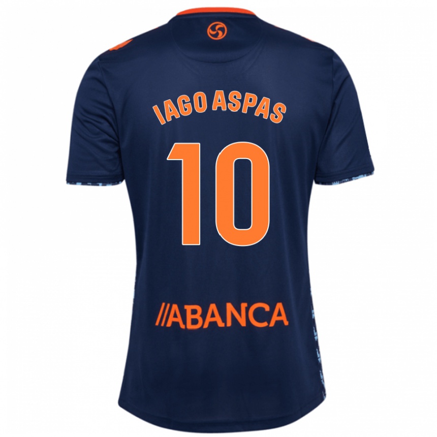 Niño Fútbol Camiseta Iago Aspas #10 Azul Marino 2ª Equipación 2024/25