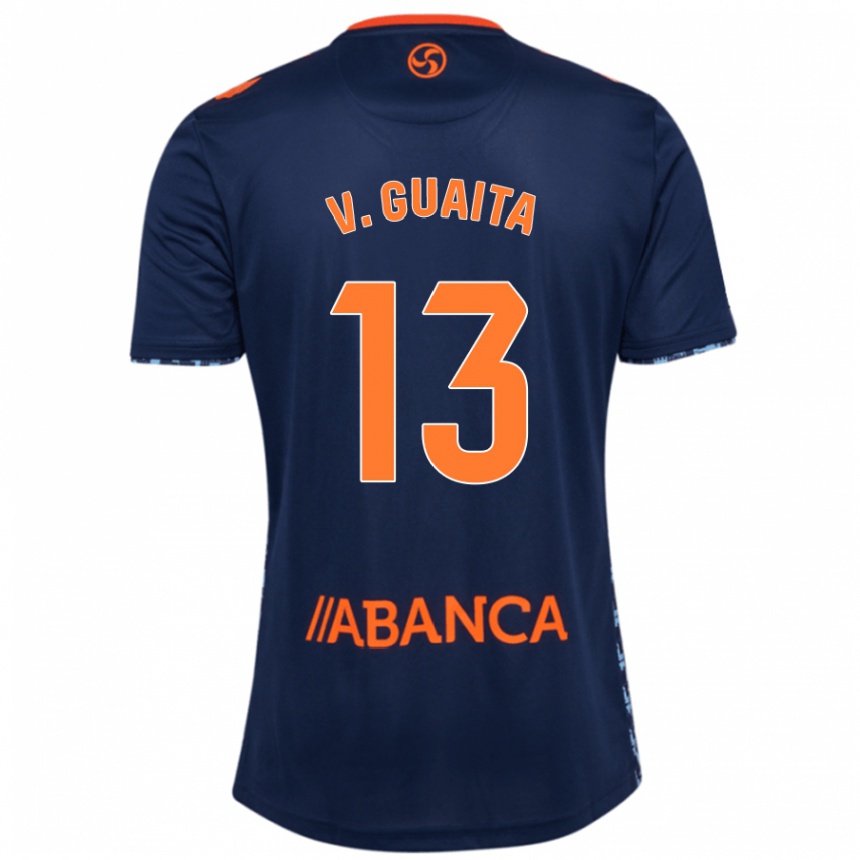 Niño Fútbol Camiseta Vicente Guaita #13 Azul Marino 2ª Equipación 2024/25