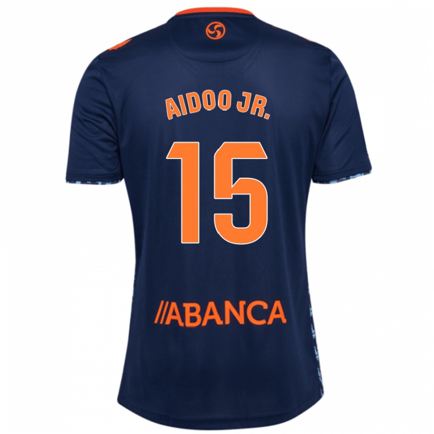 Niño Fútbol Camiseta Joseph Aidoo #15 Azul Marino 2ª Equipación 2024/25