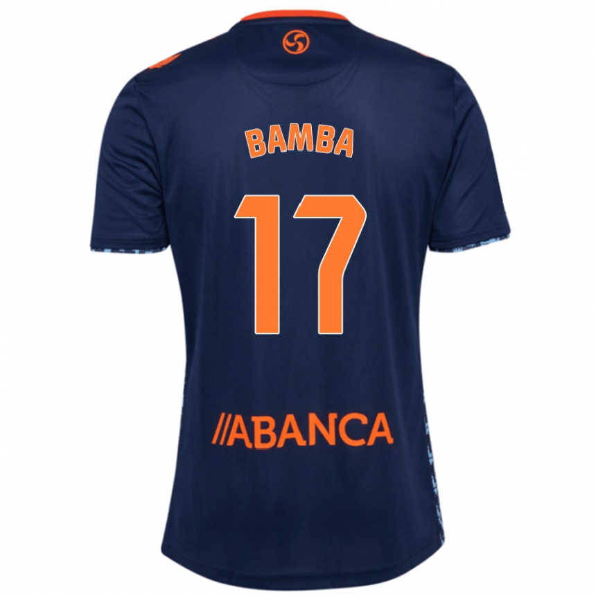 Niño Fútbol Camiseta Jonathan Bamba #17 Azul Marino 2ª Equipación 2024/25