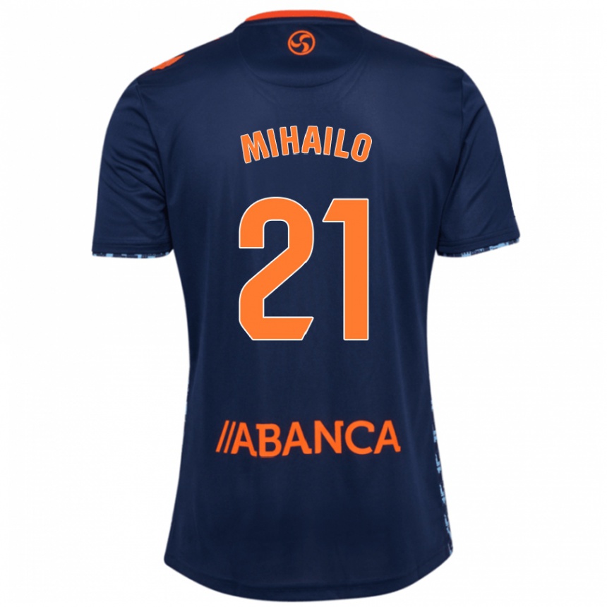 Niño Fútbol Camiseta Mihailo Ristic #21 Azul Marino 2ª Equipación 2024/25