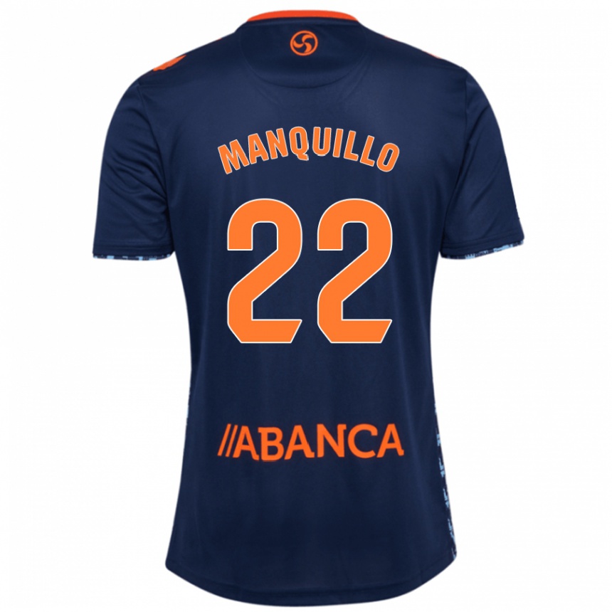 Niño Fútbol Camiseta Javier Manquillo #22 Azul Marino 2ª Equipación 2024/25