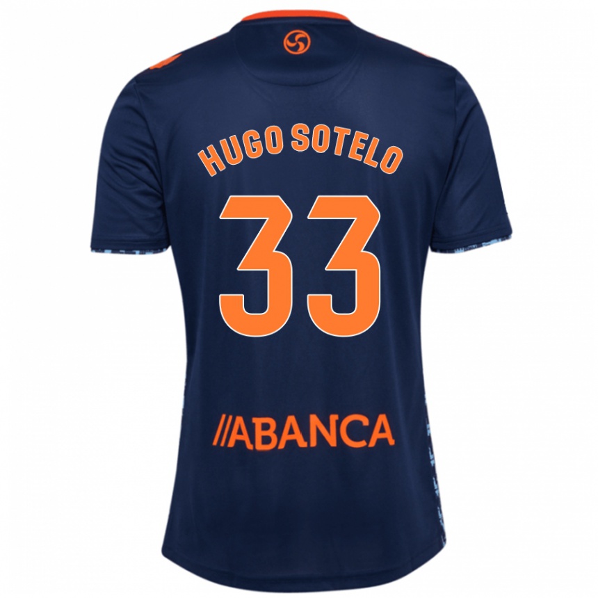 Niño Fútbol Camiseta Hugo Sotelo #33 Azul Marino 2ª Equipación 2024/25