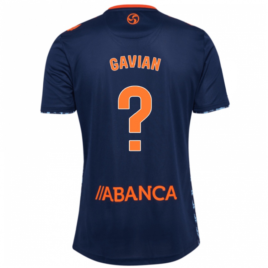 Niño Fútbol Camiseta Pablo Gavian #0 Azul Marino 2ª Equipación 2024/25