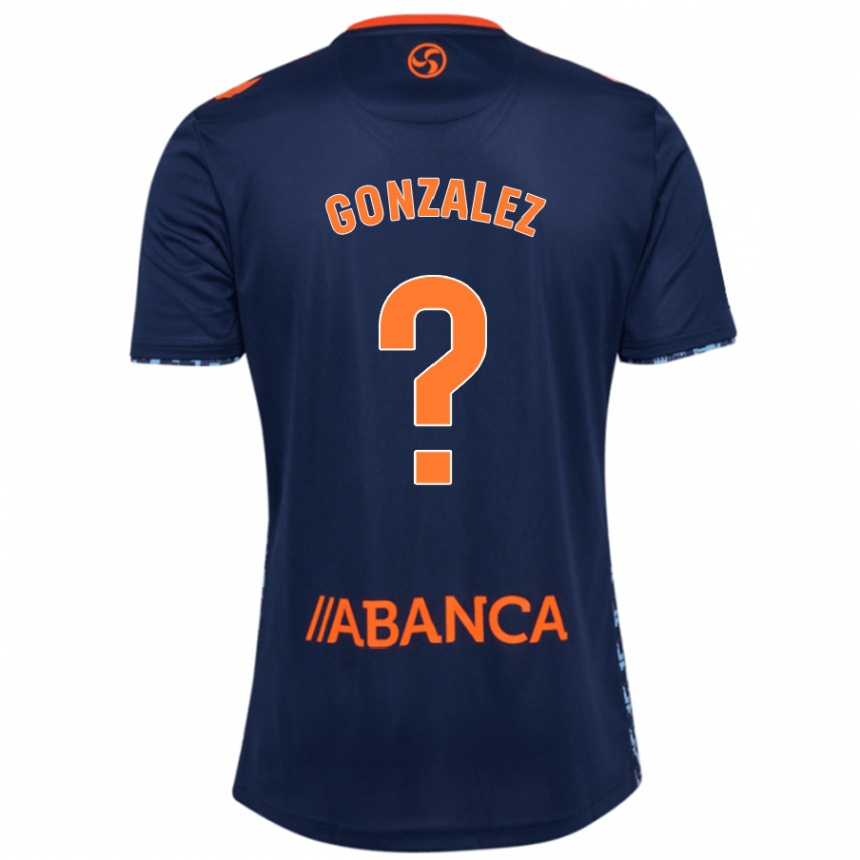 Niño Fútbol Camiseta Marcos González #0 Azul Marino 2ª Equipación 2024/25