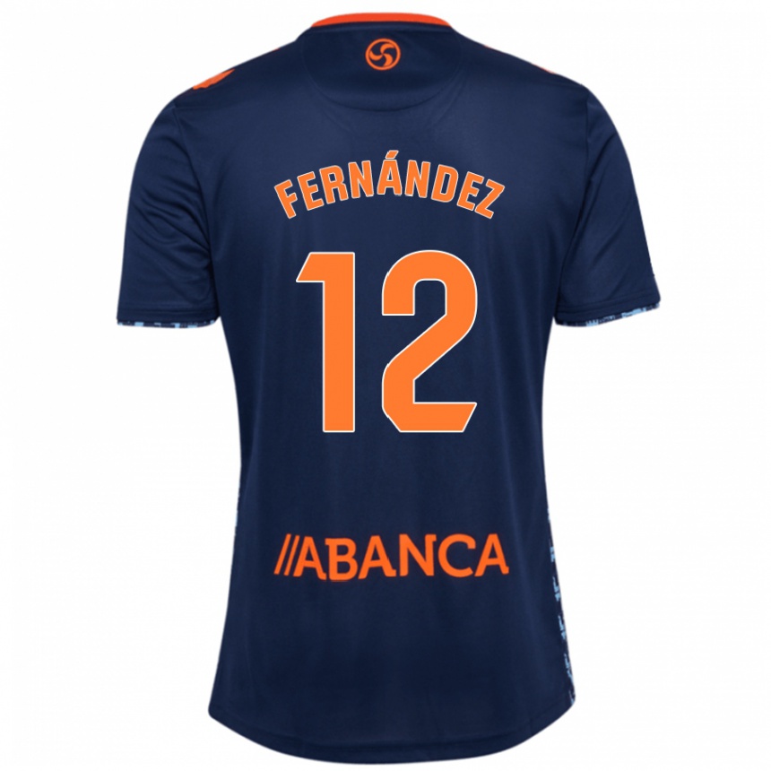 Niño Fútbol Camiseta Manu Fernández #12 Azul Marino 2ª Equipación 2024/25