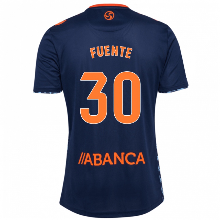 Niño Fútbol Camiseta Mario Fuente #30 Azul Marino 2ª Equipación 2024/25