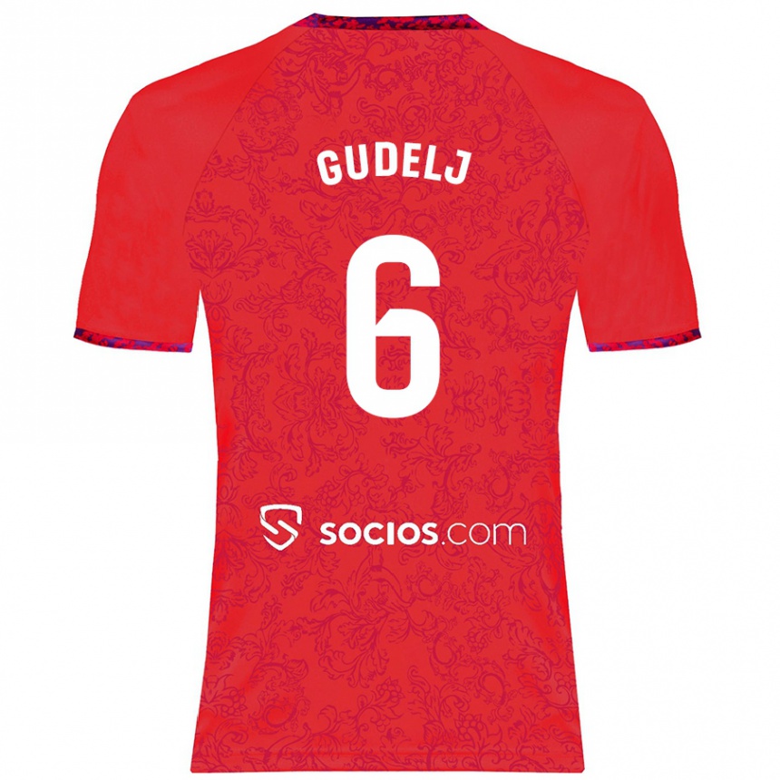 Niño Fútbol Camiseta Nemanja Gudelj #6 Rojo 2ª Equipación 2024/25