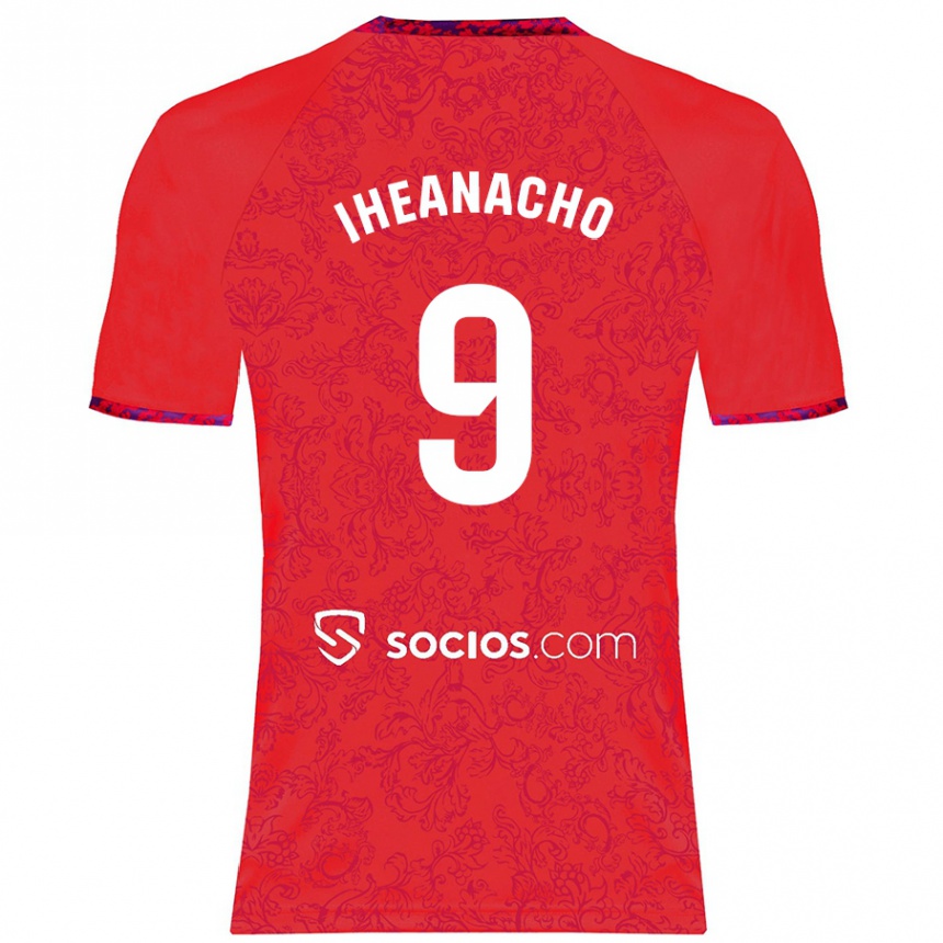 Niño Fútbol Camiseta Kelechi Iheanacho #9 Rojo 2ª Equipación 2024/25