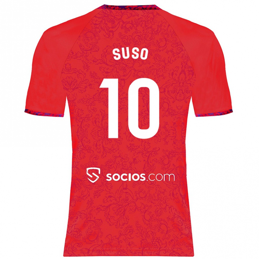 Niño Fútbol Camiseta Suso #10 Rojo 2ª Equipación 2024/25